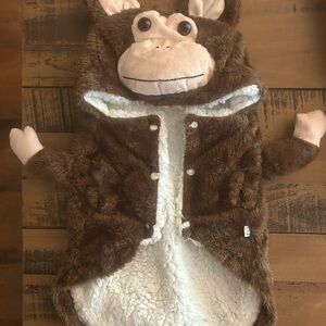 Brown Furry Monkey Costume for Pets